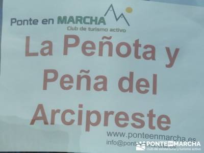 La Peñota y Peña del Arcipreste; senderismo organizado;viajes senderismo madrid